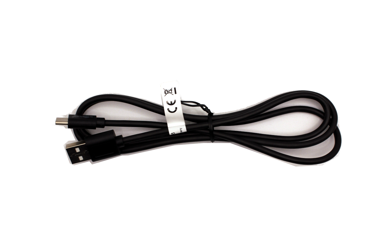USB-C male to USB-A male charging and sync cable. USB 2.0