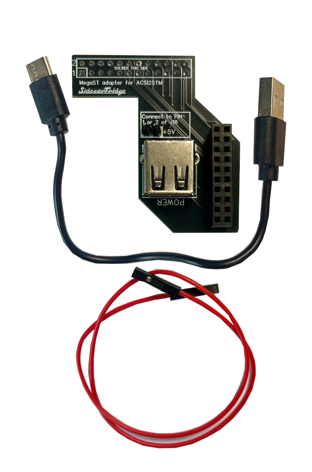 ACSI2STM internal riser boards for Atari MegaST and MegaSTE – SidecarTridge