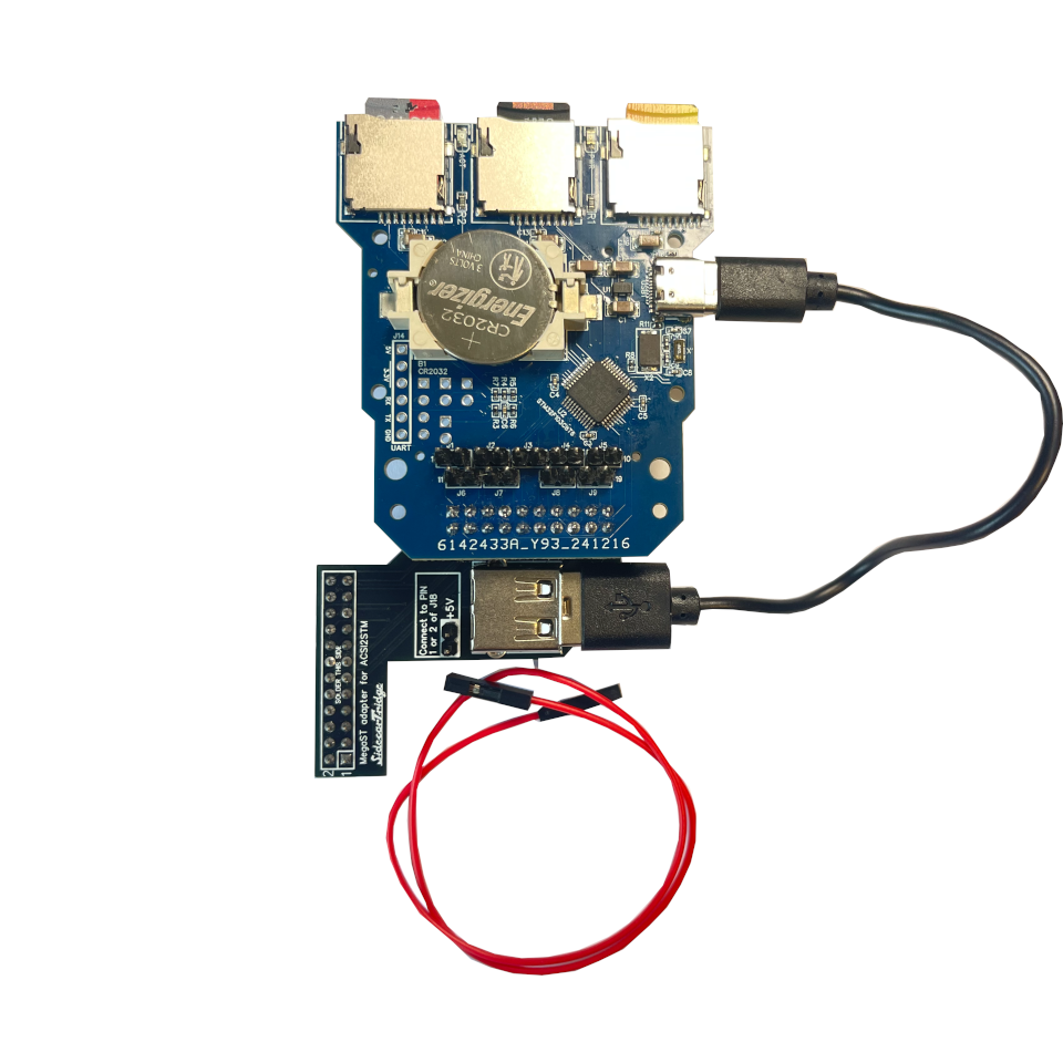 ACSI2STM internal riser boards for Atari MegaST and MegaSTE