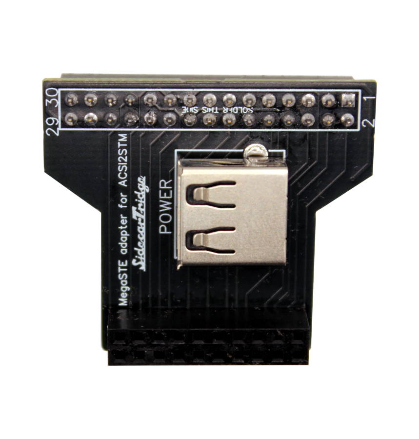 ACSI2STM internal riser boards for Atari MegaST and MegaSTE