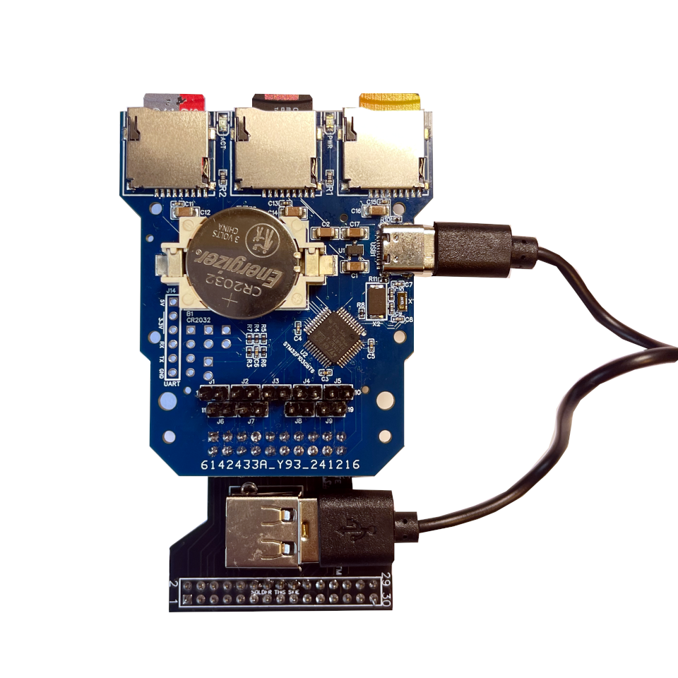 ACSI2STM internal riser boards for Atari MegaST and MegaSTE