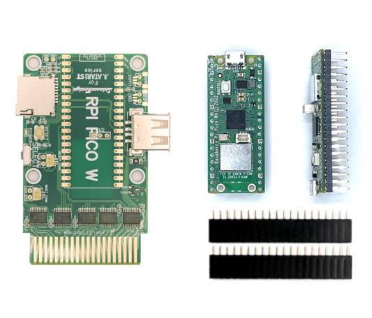 SidecarTridge Multi-device board revision 3.x with Raspberry Pi Pico WH and unsoldered female headers