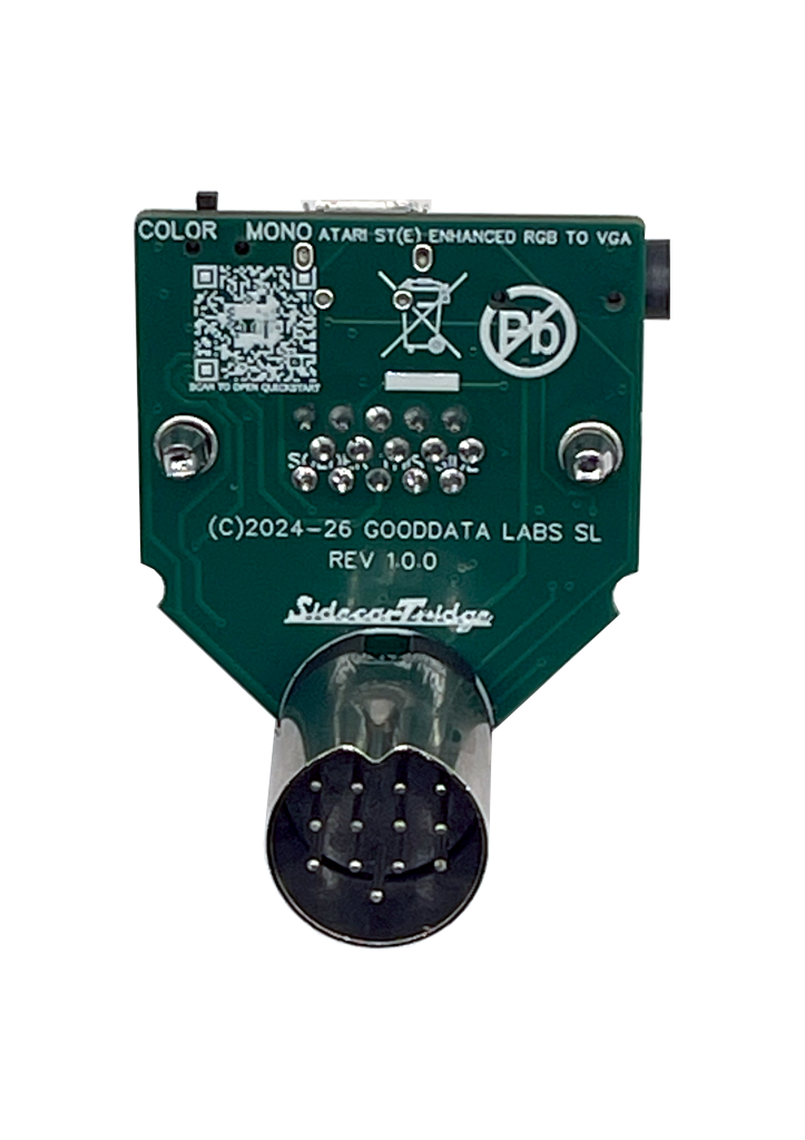 ST2VGA Enhanced – Active VGA Adapter for Atari ST/STE/Mega ST/Mega STE